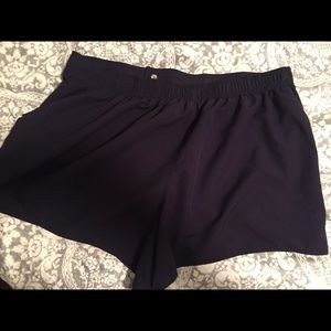 Navy blue swim shorts